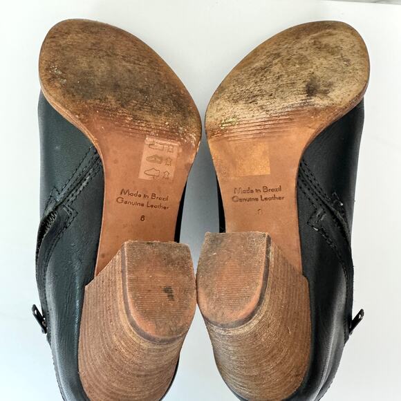 Madewell Womens The Billie Boot Size 8 F5044 Leather Bootie Classic Black - Picture 10 of 11